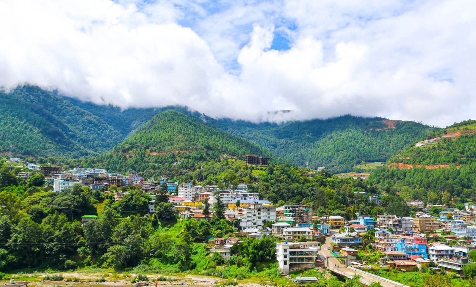 Dirang Valley beautiful landscape near Rupa